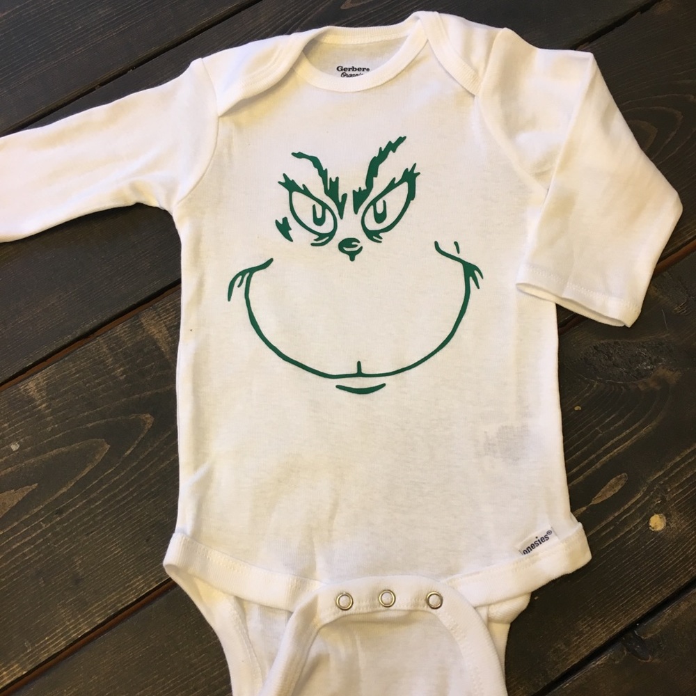 🎄Grinch Face Onesie 🎄NWOT